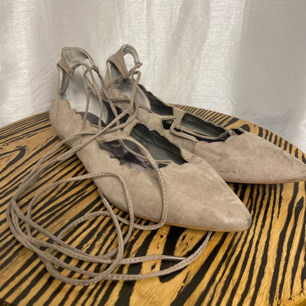 🛍️ Sold🛍️ Lace Up Ballerina Flats